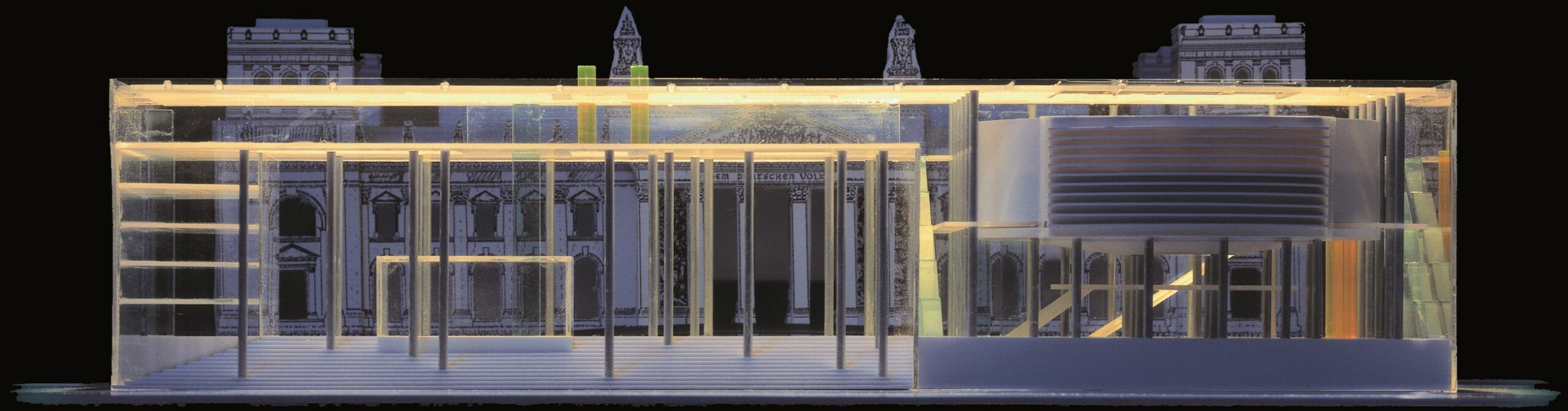 Umbau des Reichstagsgebäudes zum Deutschen Bundestag, Berlin 1992 (2.Preis)