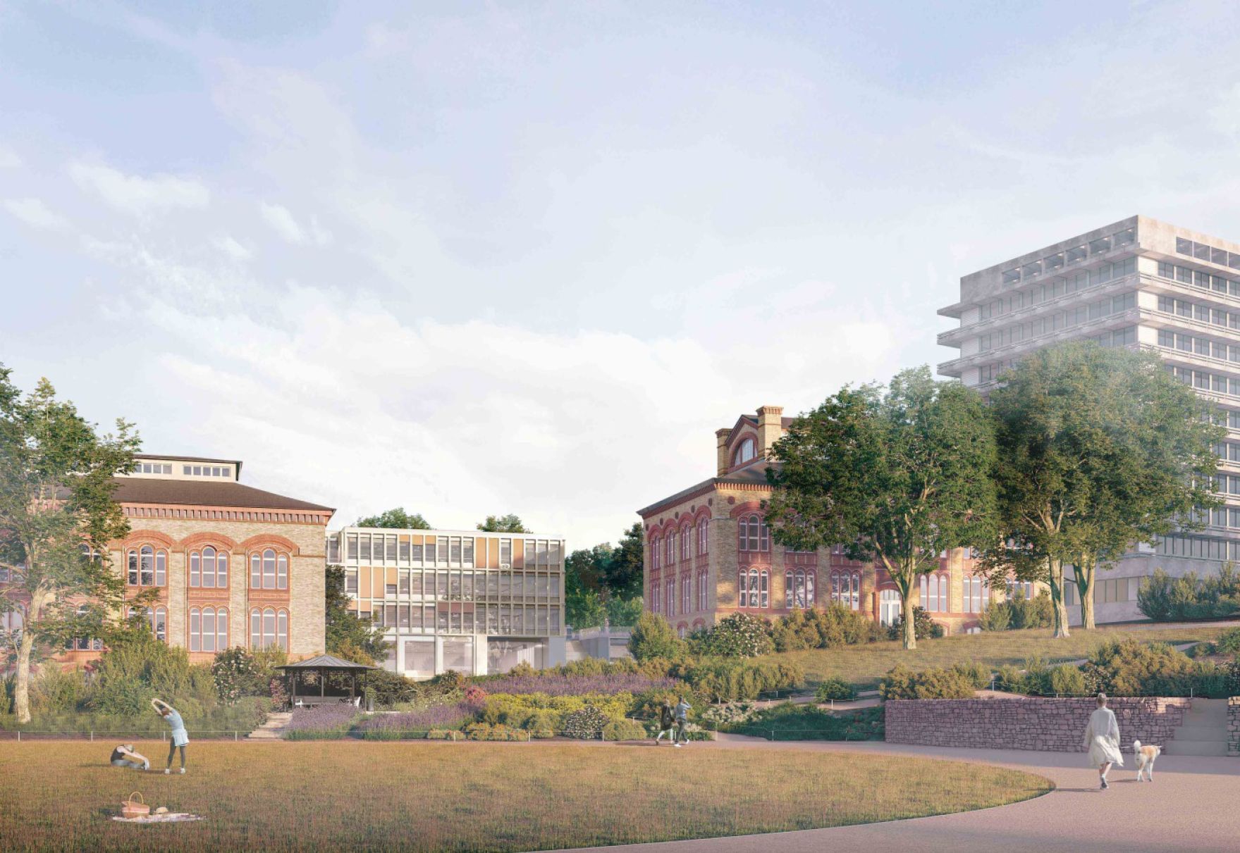 Fassadengestaltung Erweiterung Davidwache, Hamburg 2002