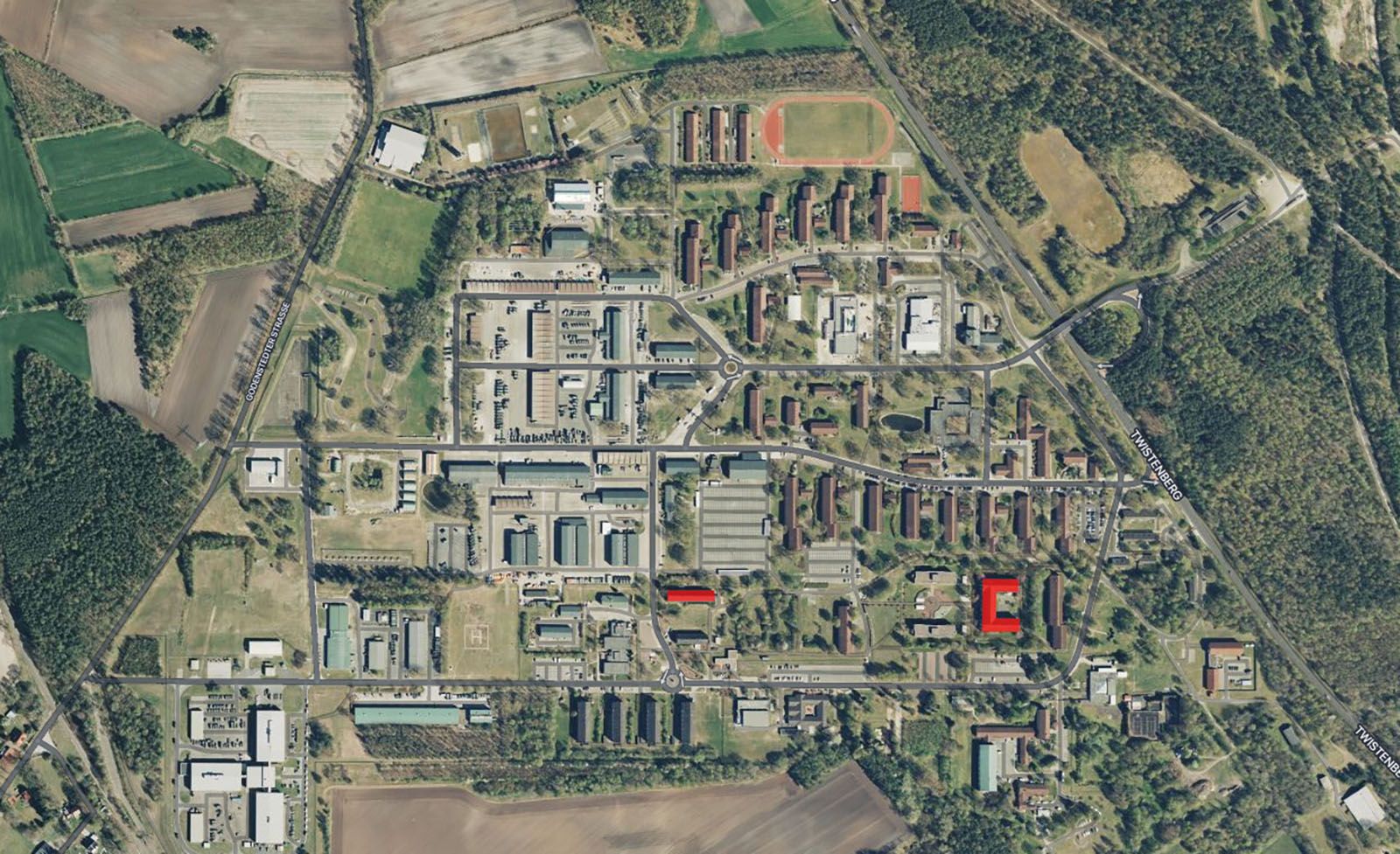 Unterkunftsgebäude Kaserne Seedorf 77/81, 2018