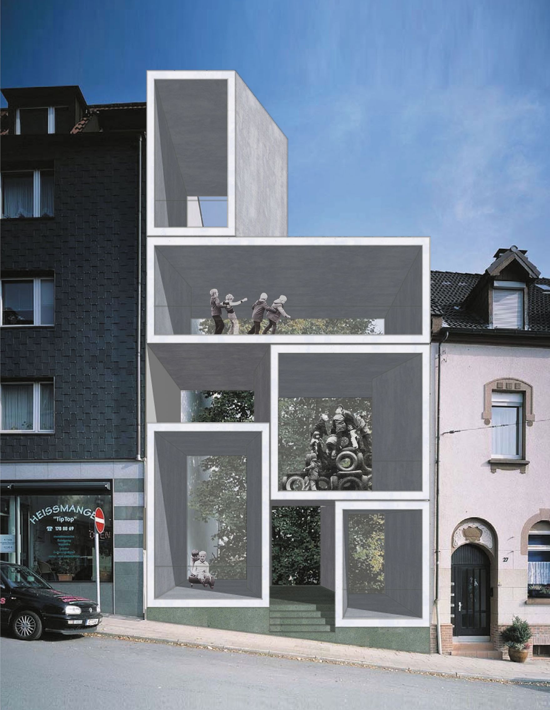 1001 Baulücke in NRW, Essen 2004 (1. Preis)