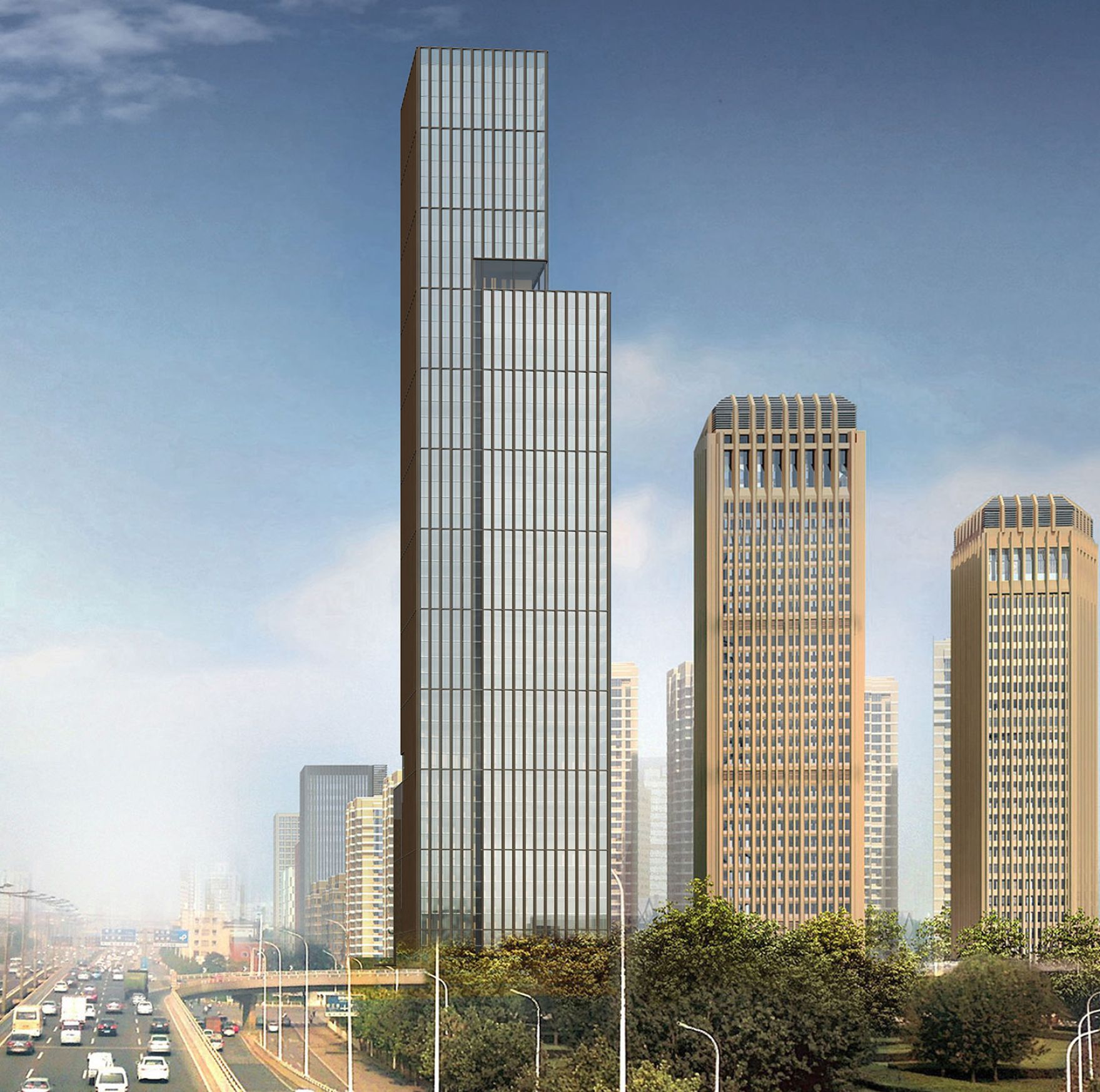 Bürohochhaus, Tianjin