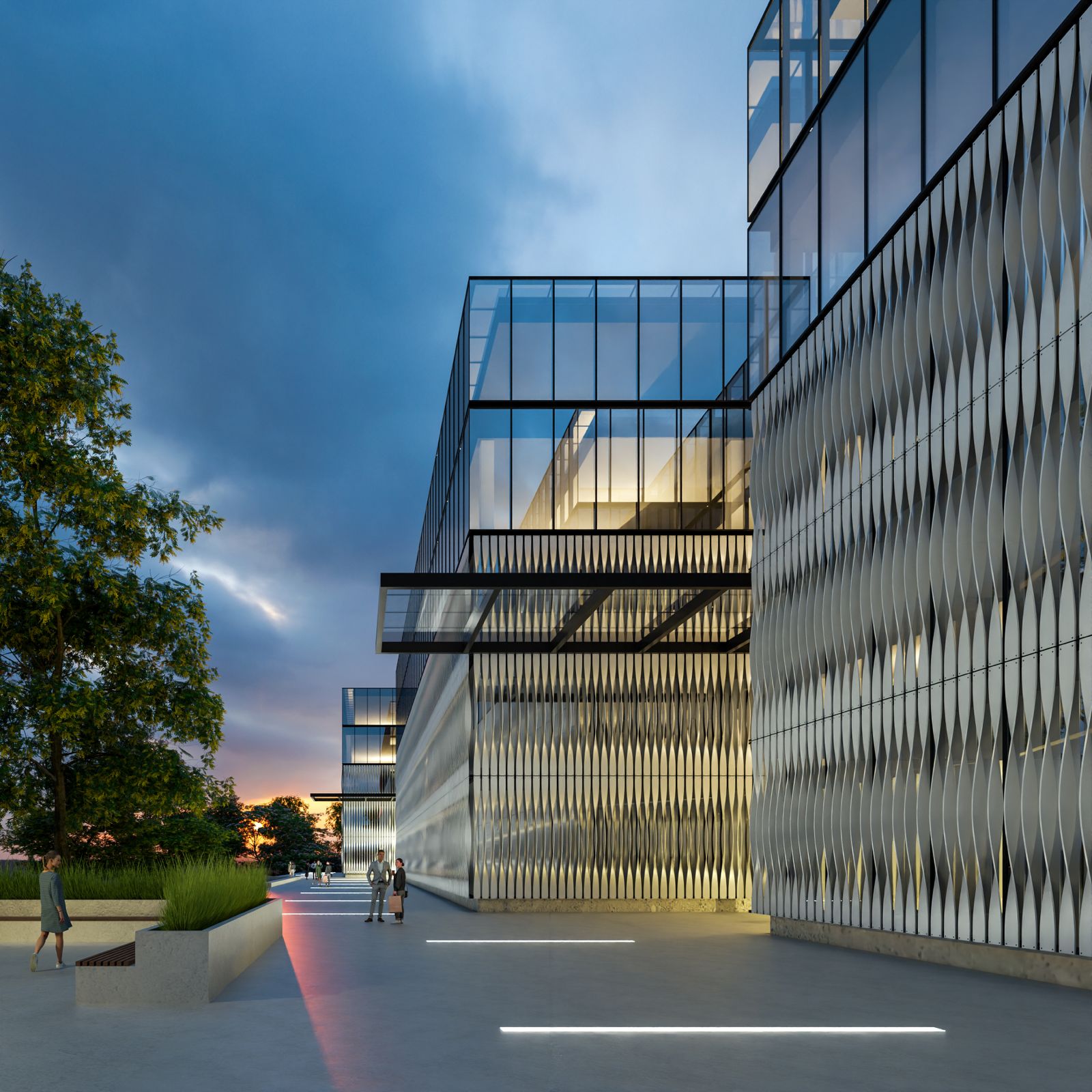 Ernsting´s Family Campus Fassade Gebäude E-F